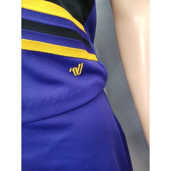 Vtg Varsity Cheerleading Cheerleader Uniform G Gators Purple Yellow Sz 36 - Picture 4 of 10